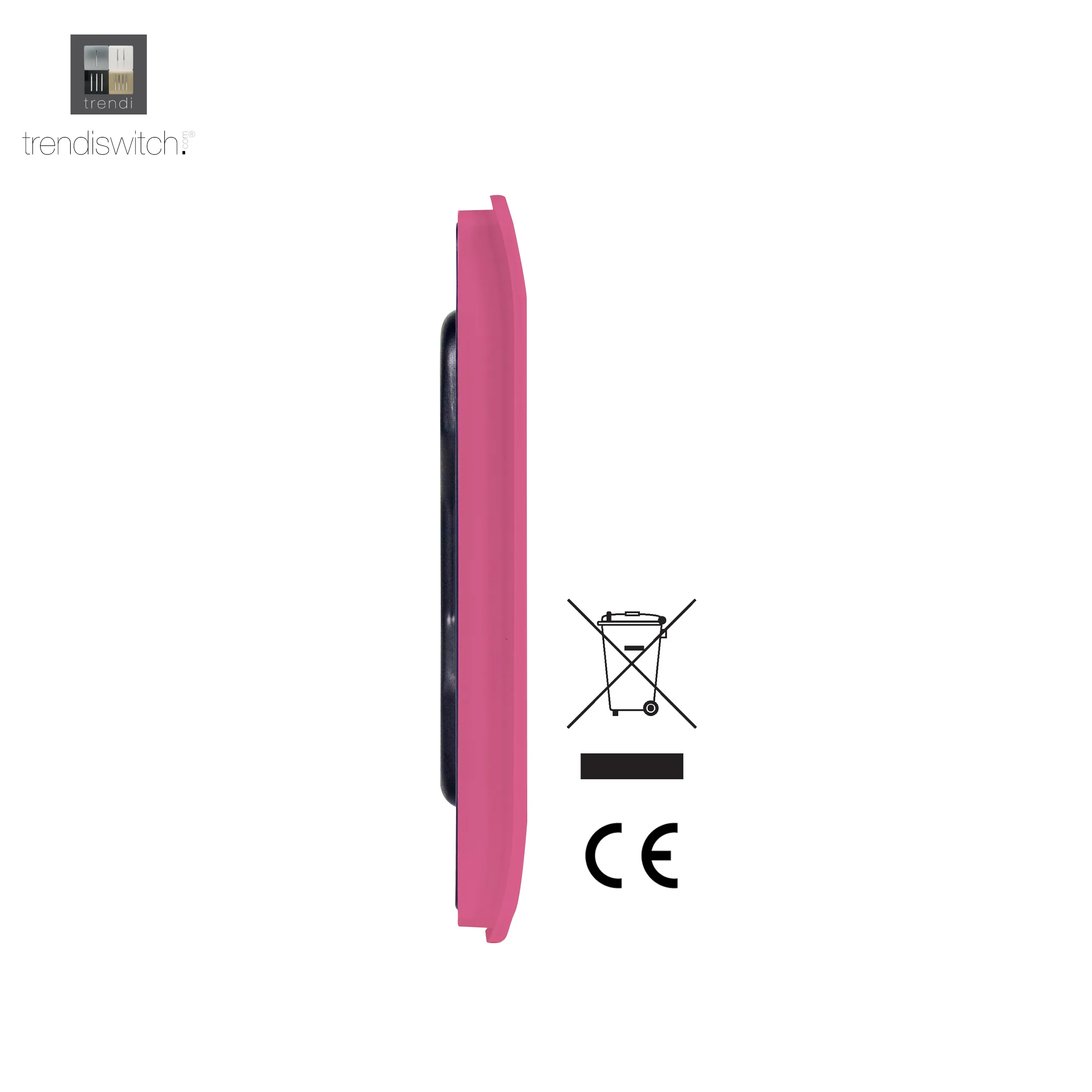 1 Gang Blanking Plate Pink ART-BLKPK  Trendi Pink